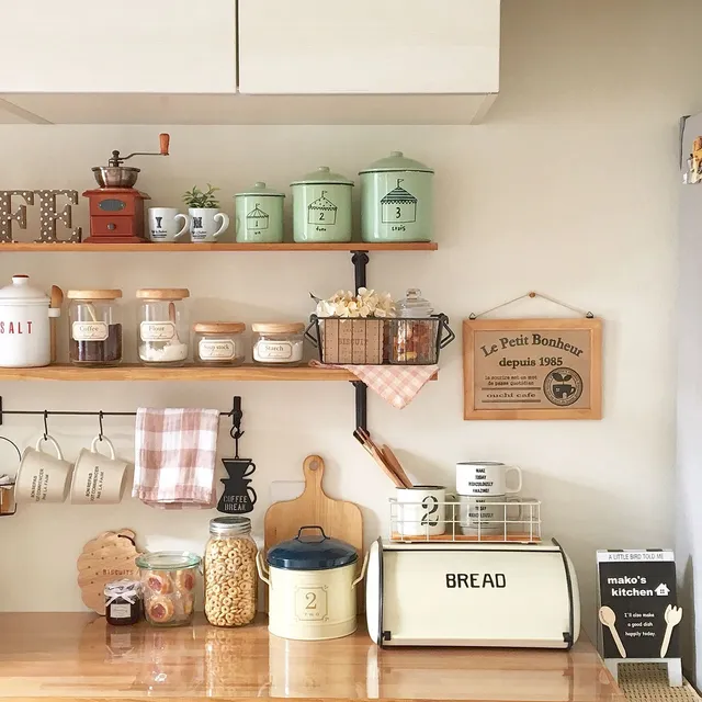 Tan chảy với kiểu decor bếp phong cách Hàn Quốc dễ thương