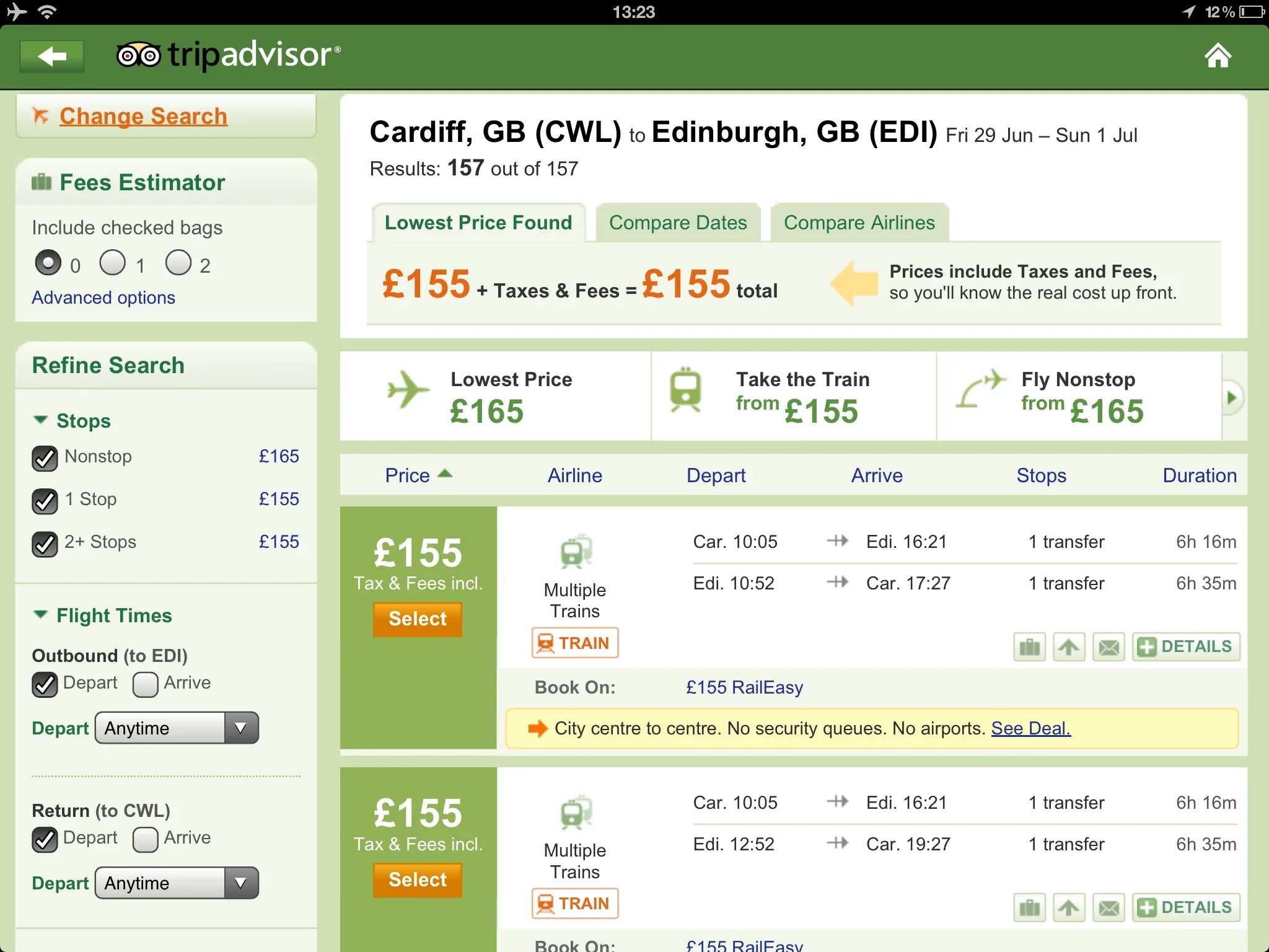 Ứng dụng đặt vé máy bay trên điện thoại so sánh giá các hãng bay