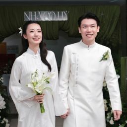 Đại diện nhà trai phát biểu lời chào mở đầu lễ dạm ngõ