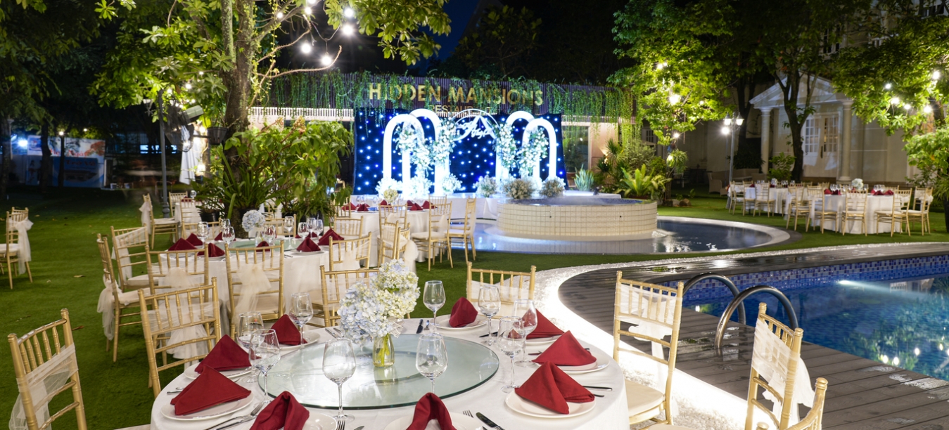 Hidden Haven sảnh Aurora cắp đôi tiệc ngoài trời Bình Quới - nguồn từ tonywedding