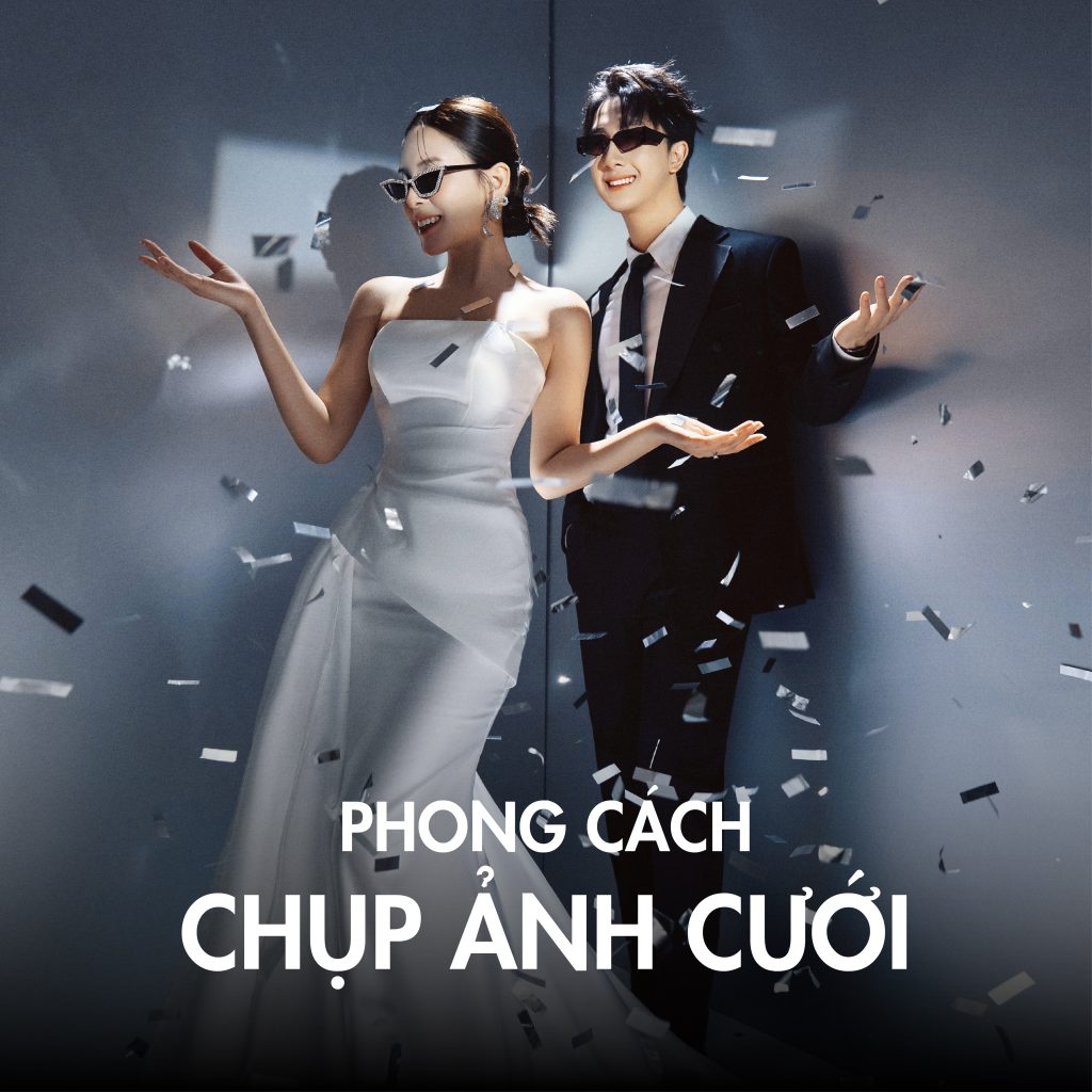 Cặp đôi chụp ảnh trong studio với ánh sáng chuyên nghiệp - nguồn từ tonywedding