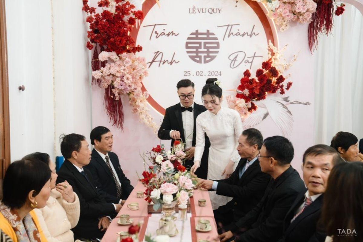 Tổ chức lễ dạm ngõ đơn giản nhưng nghi thức đầy đủ - nguồn từ tiff