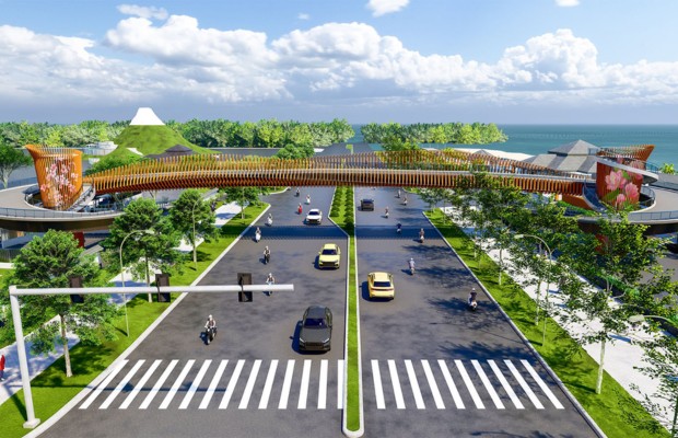 Cầu vượt đi bộ Mikazuki với kiến trúc Nhật Bản hiện đại - nguồn từ vietnambooking