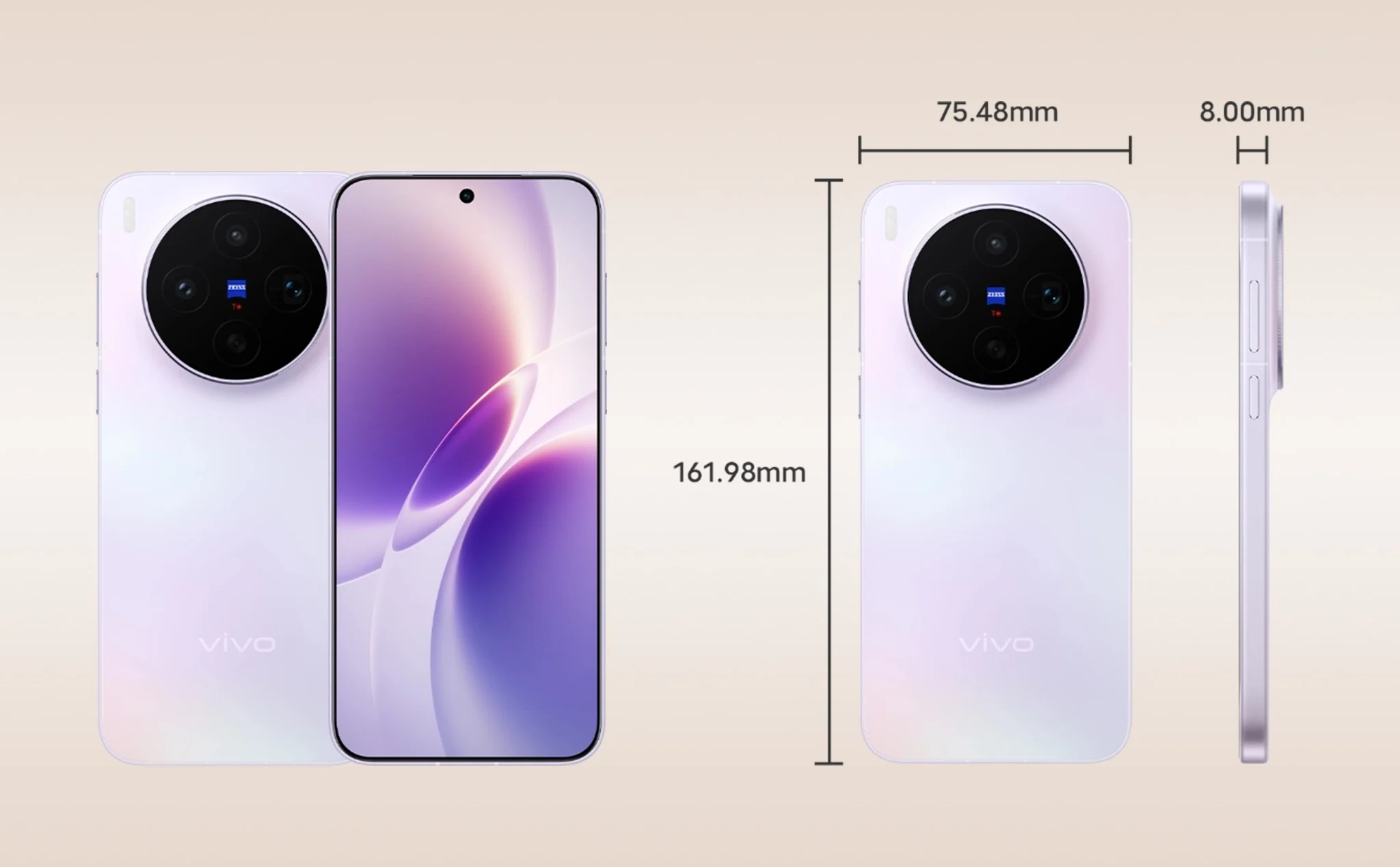 Vivo X300s với 4 tùy chọn màu sắc và thiết kế cụm camera cân đối - nguồn từ tinhte.vn