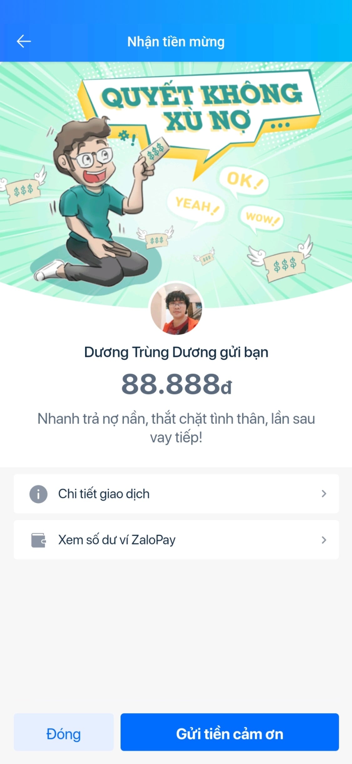 chuyển tiền qua ví điện tử