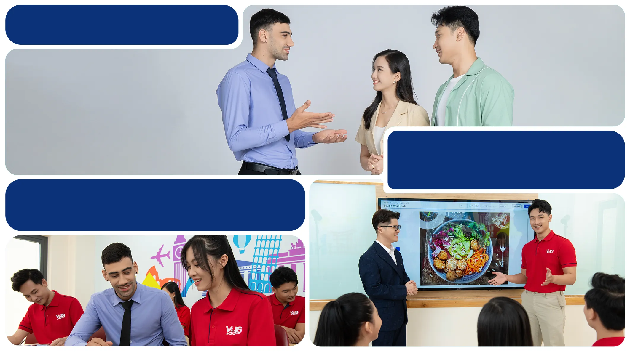 Lộ trình 6 khóa học khôi phục 4 kỹ năng tiếng Anh cơ bản - nguồn từ vus.edu.vn/tieng-anh-cho-nguoi-mat-goc