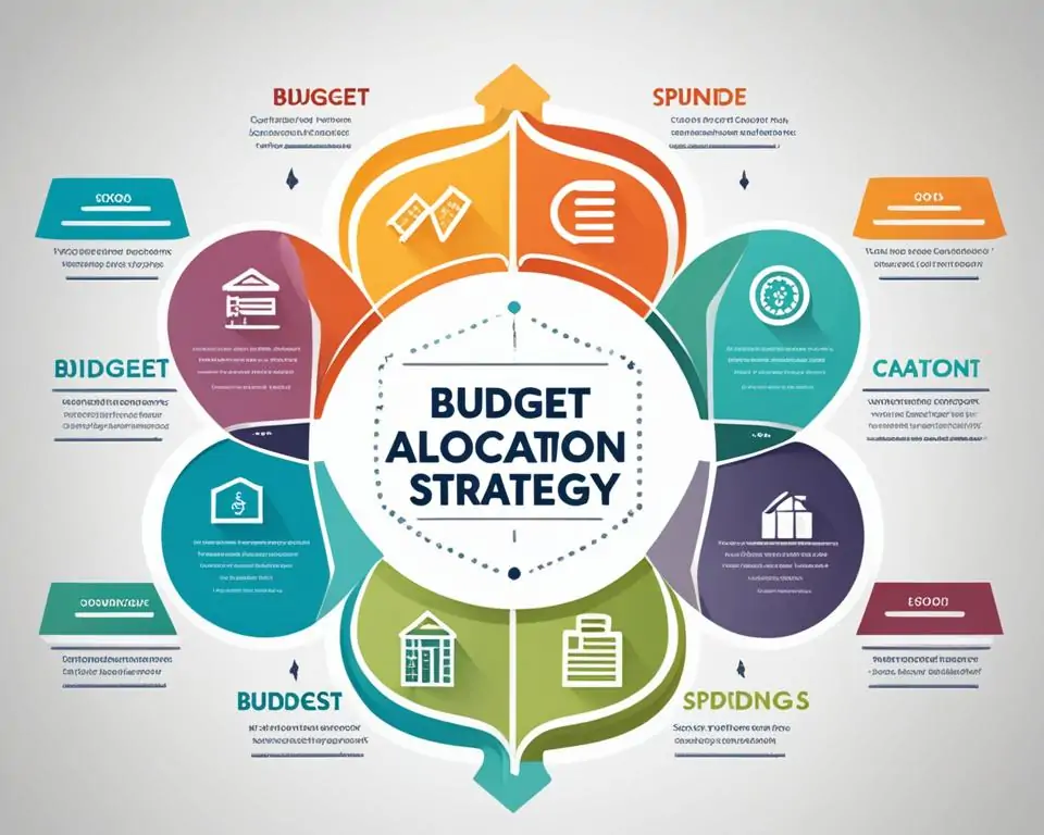 Đồ thị hiển thị cách phân bổ ngân sách quảng cáo giữa ba nền tảng theo 70-20-10 rule