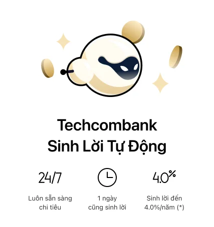 Sinh lời tự động với số dư tài khoản