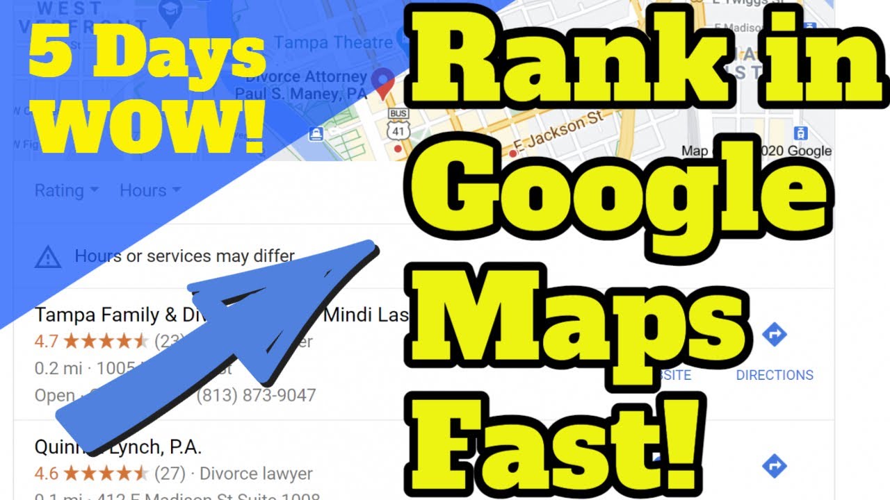 Google Map Pack hiển thị 5 quán ăn gần đó nhất khi tìm kiếm địa phương