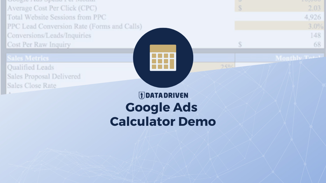 Bảng tính Excel minh họa công thức tính ngân sách từ mục tiêu doanh