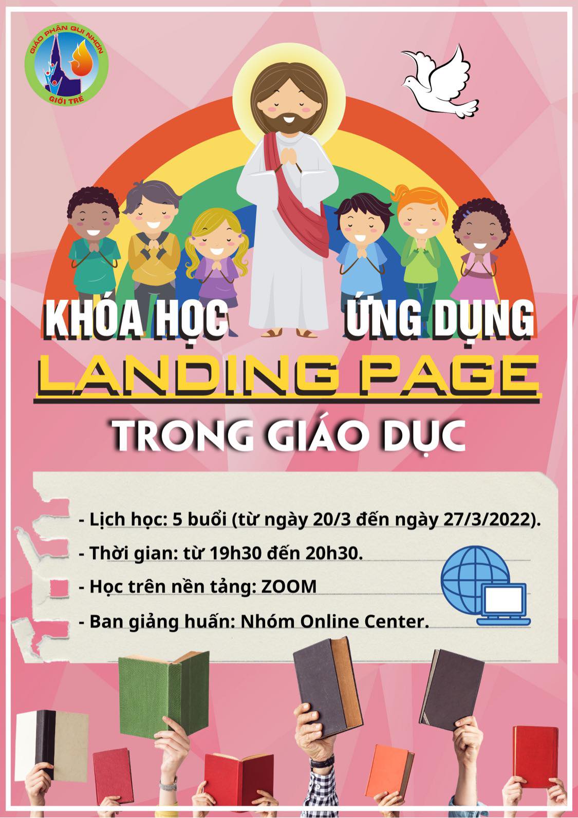Ví dụ landing page đăng ký khóa học giáo dục