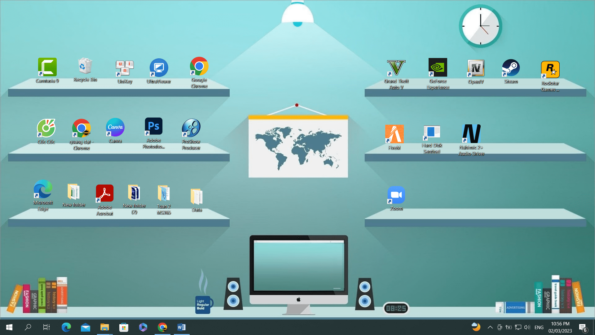 Hướng dẫn sắp xếp icon trên desktop máy tính - bước 1