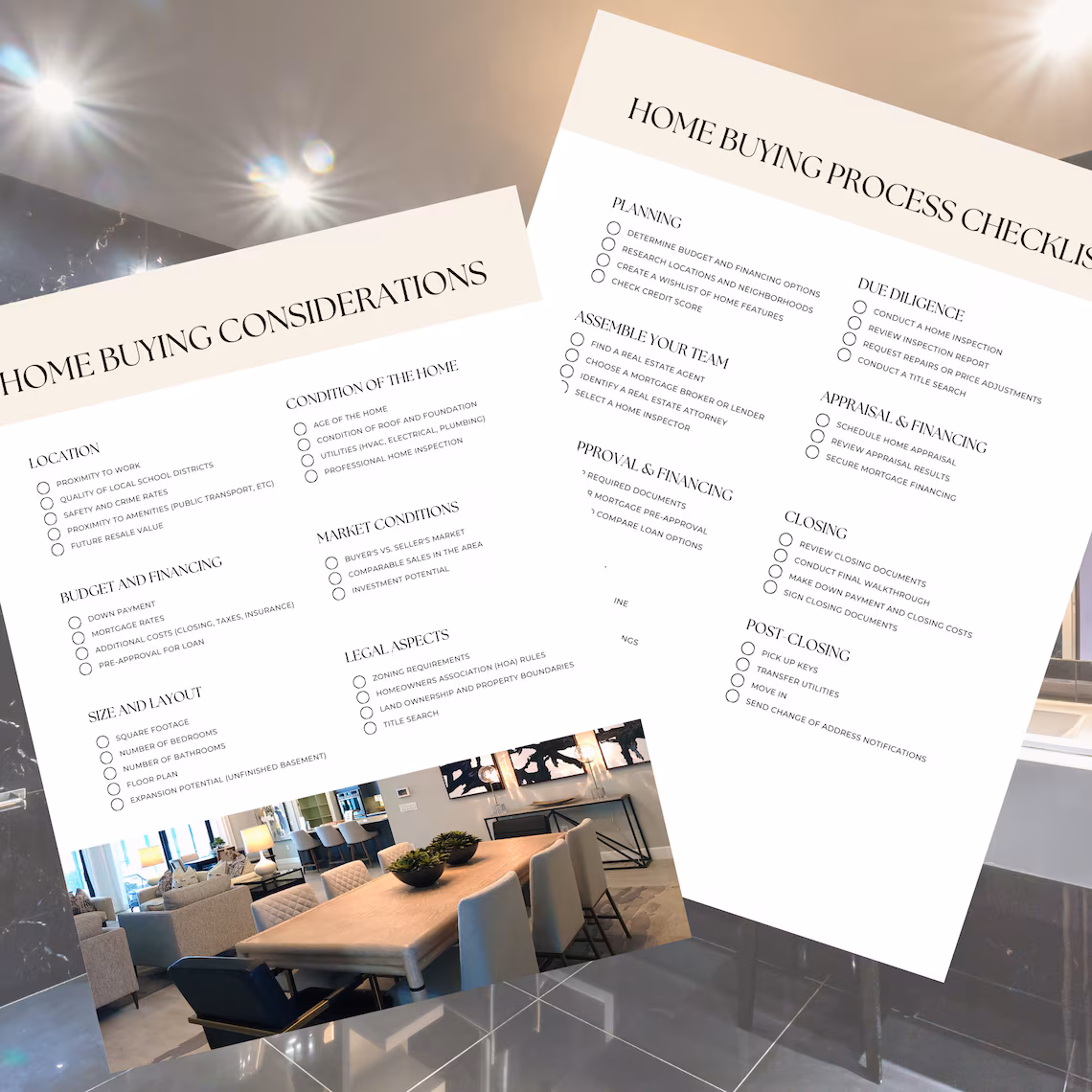 Danh sách kiểm tra chuẩn bị tài chính để mua nhà