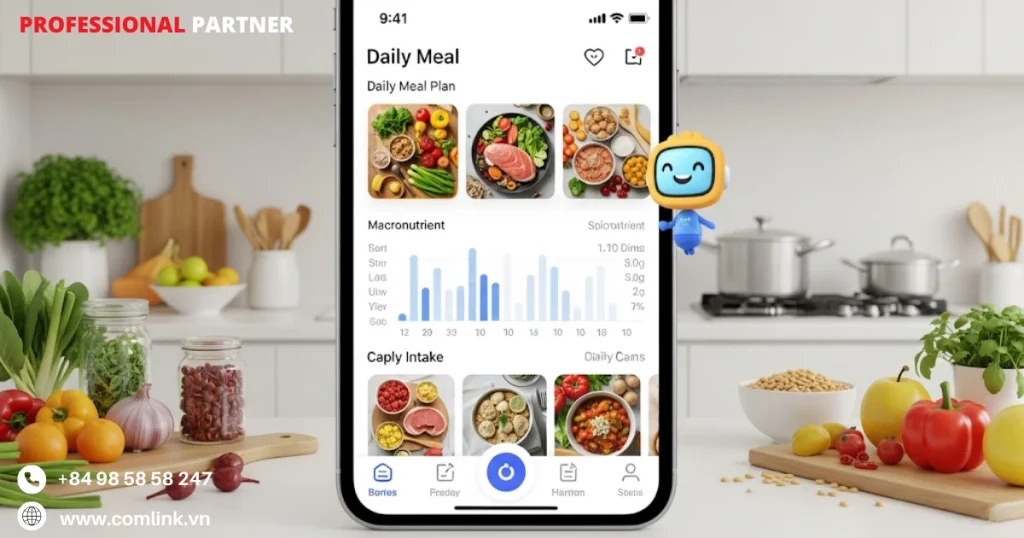 Nguồn dữ liệu AI thu thập để lập thực đơn dinh dưỡng cá nhân — biểu đồ tổng quan