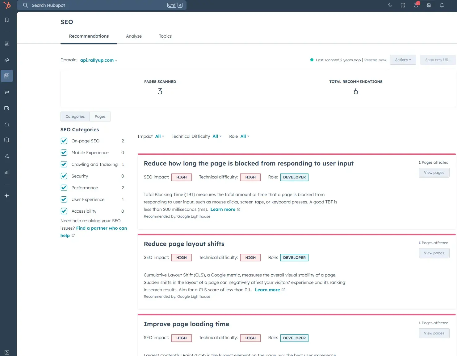 Giao diện HubSpot AI Tools cho SEO kỹ thuật - nguồn từ HubSpot Blog